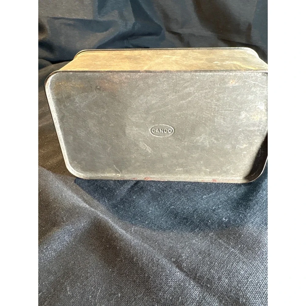 Dixie Mix Vintage Tin Box Camel Embossed CANCO Collectible Storage Container‎